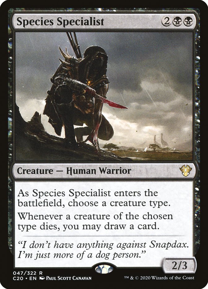 Species Specialist [Commander 2020] | Dumpster Cat Games