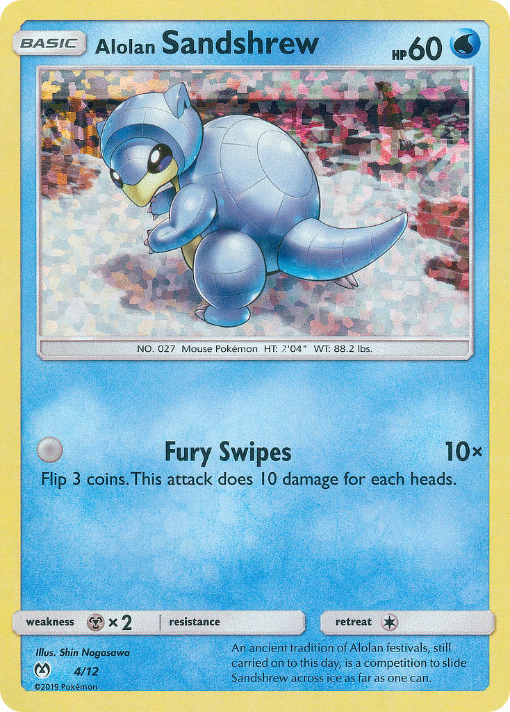 Alolan Sandshrew (4/12) [McDonald's Promos: 2019 Collection] | Dumpster Cat Games