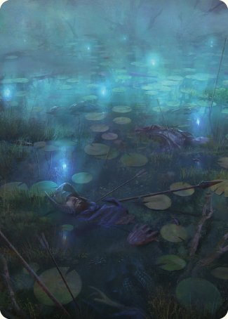 The Dead Marshes Art Card [The Lord of the Rings: Tales of Middle-earth Art Series] | Dumpster Cat Games