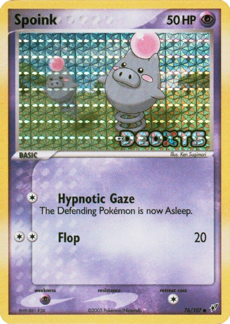 Spoink (76/107) (Stamped) [EX: Deoxys] | Dumpster Cat Games