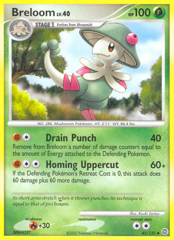 Breloom (45/132) [Diamond & Pearl: Secret Wonders] | Dumpster Cat Games