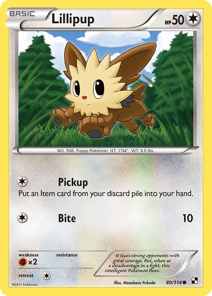 Lillipup (80/114) [Black & White: Base Set] | Dumpster Cat Games