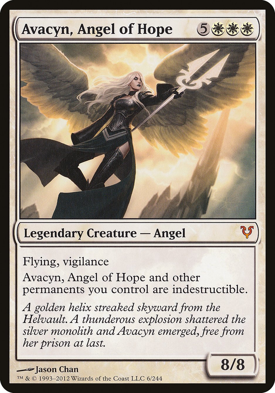 Avacyn, Angel of Hope (Oversized) [Open the Helvault] | Dumpster Cat Games