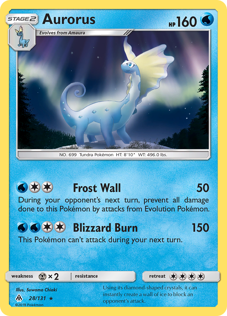 Aurorus (28/131) [Sun & Moon: Forbidden Light] | Dumpster Cat Games