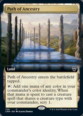 Path of Ancestry (Extended Art) [Commander Legends] | Dumpster Cat Games