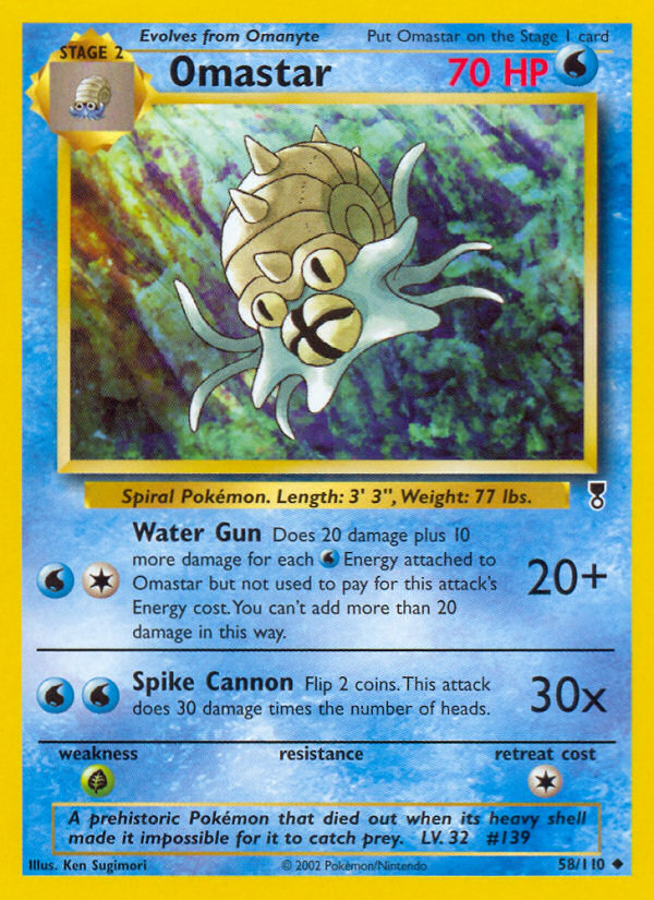 Omastar (58/110) [Legendary Collection] | Dumpster Cat Games