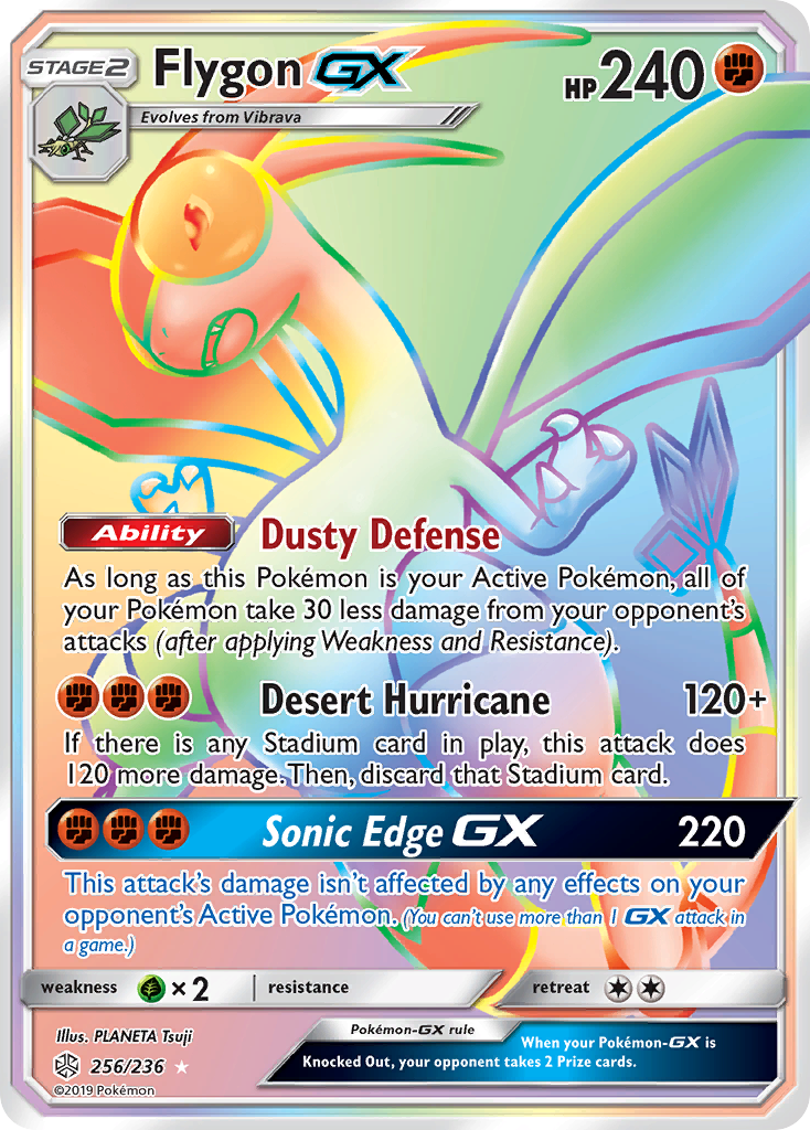 Flygon GX (256/236) [Sun & Moon: Cosmic Eclipse] | Dumpster Cat Games