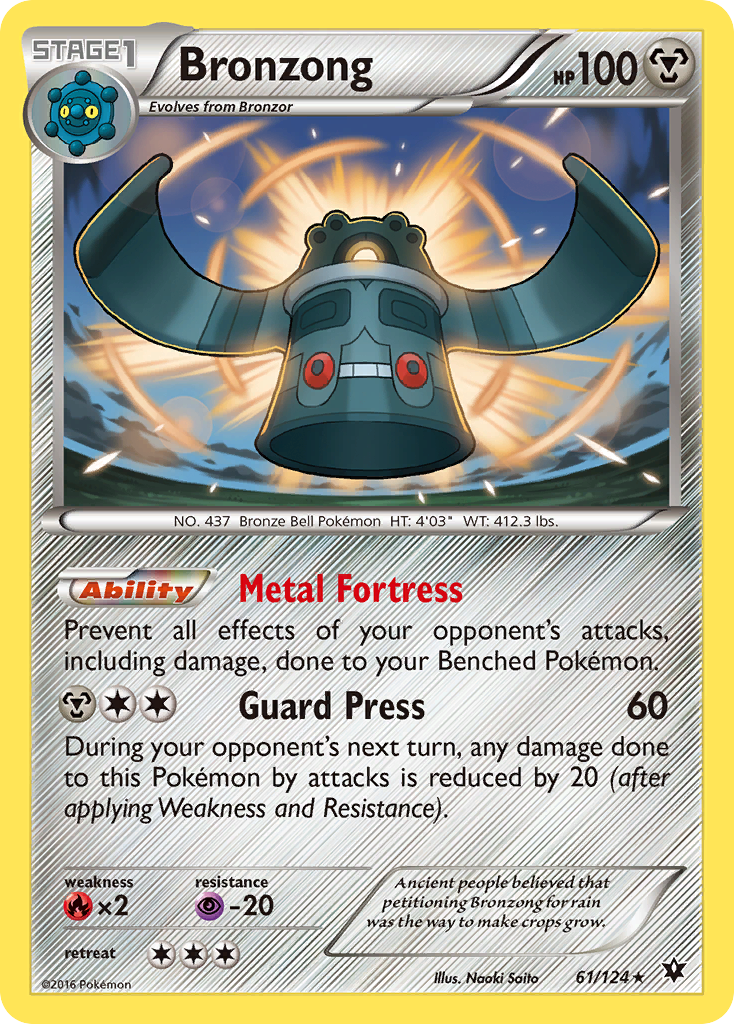 Bronzong (61/124) [XY: Fates Collide] | Dumpster Cat Games