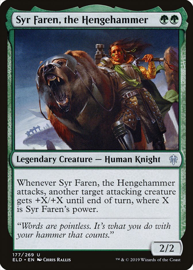 Syr Faren, the Hengehammer [Throne of Eldraine] | Dumpster Cat Games