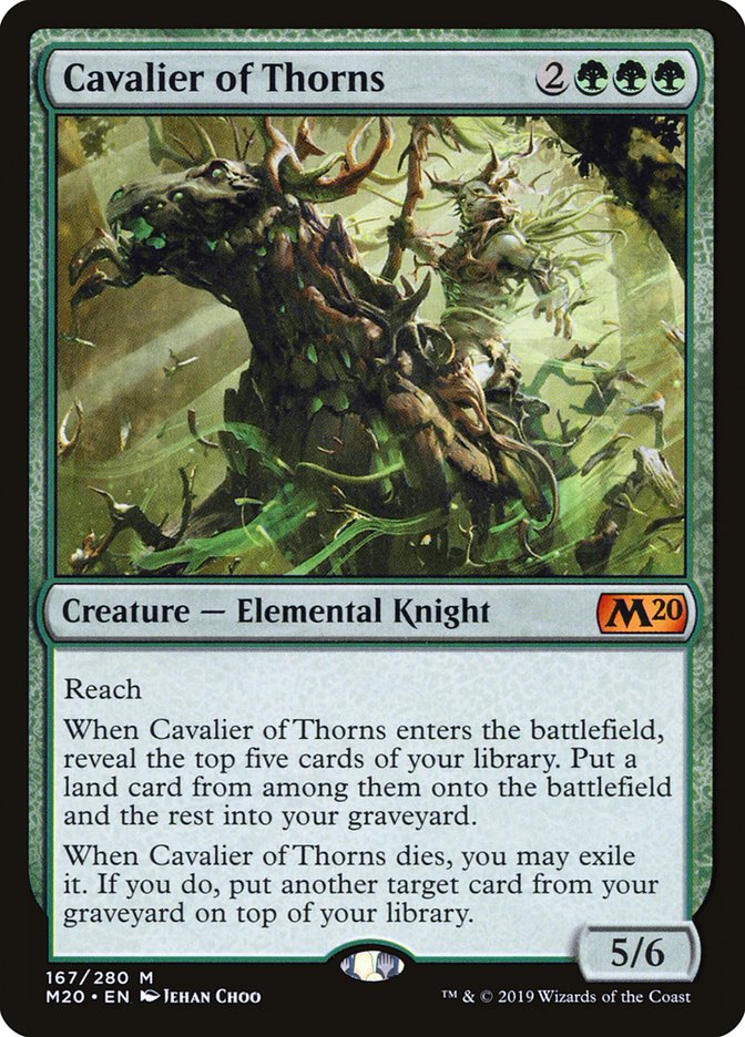 Cavalier of Thorns [Core Set 2020] | Dumpster Cat Games