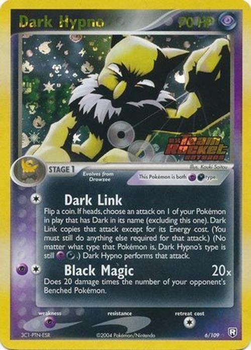 Dark Hypno (6/109) (Stamped) [EX: Team Rocket Returns] | Dumpster Cat Games