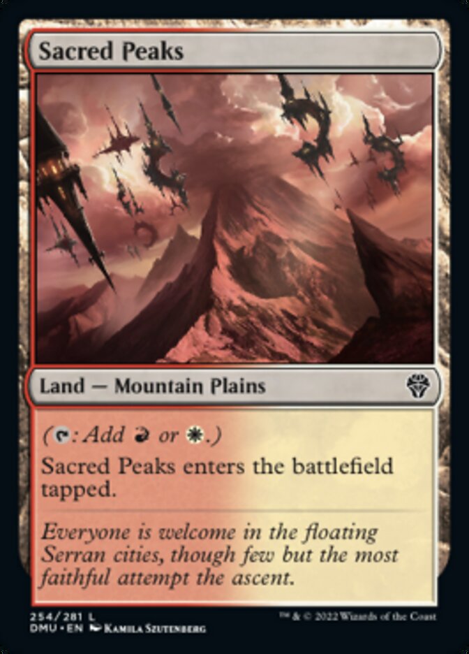 Sacred Peaks [Dominaria United] | Dumpster Cat Games