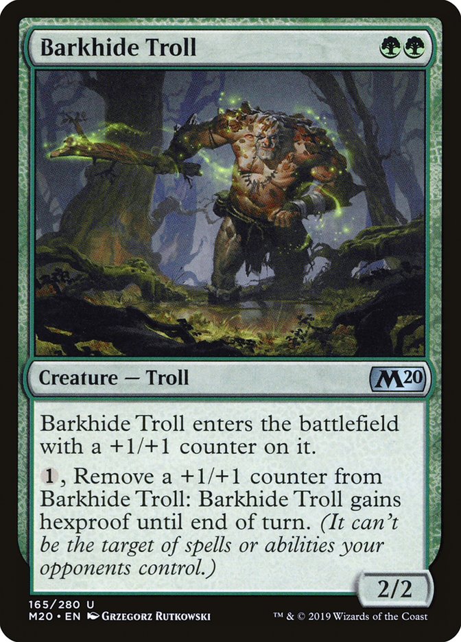 Barkhide Troll [Core Set 2020] | Dumpster Cat Games