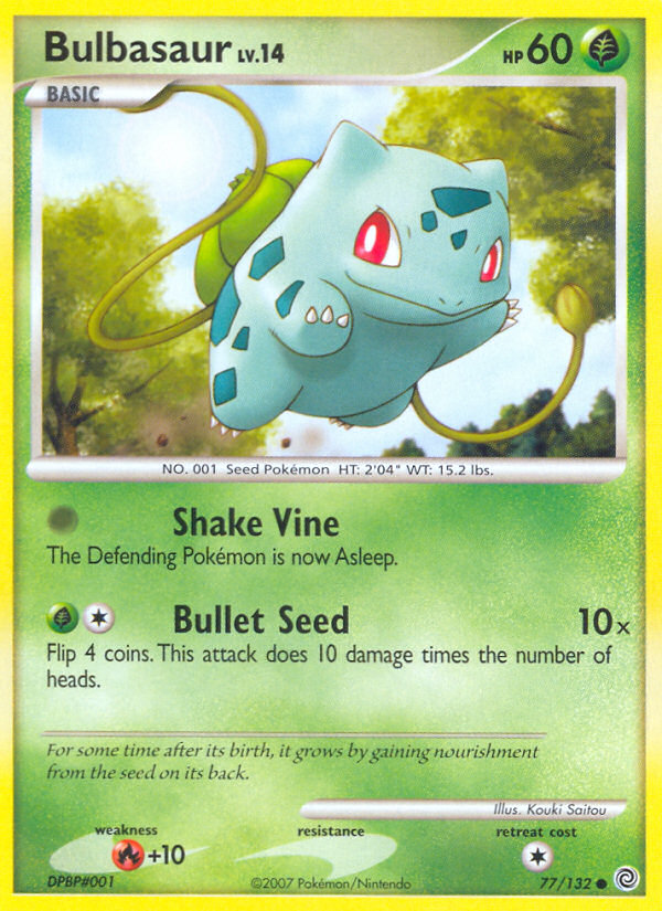 Bulbasaur (77/132) [Diamond & Pearl: Secret Wonders] | Dumpster Cat Games