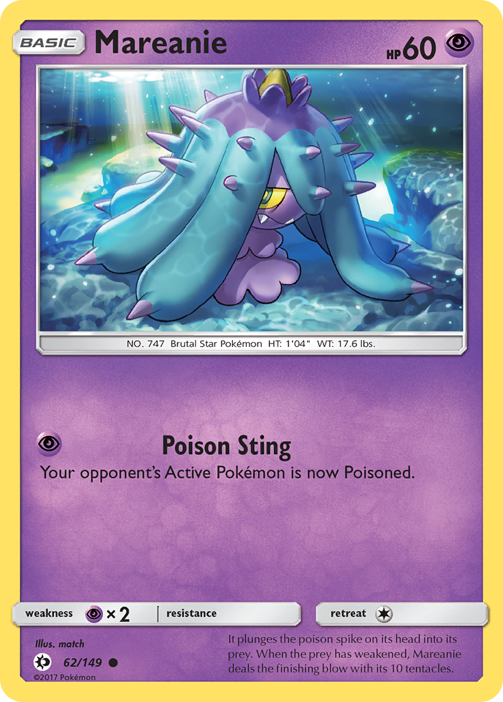 Mareanie (62/149) [Sun & Moon: Base Set] | Dumpster Cat Games