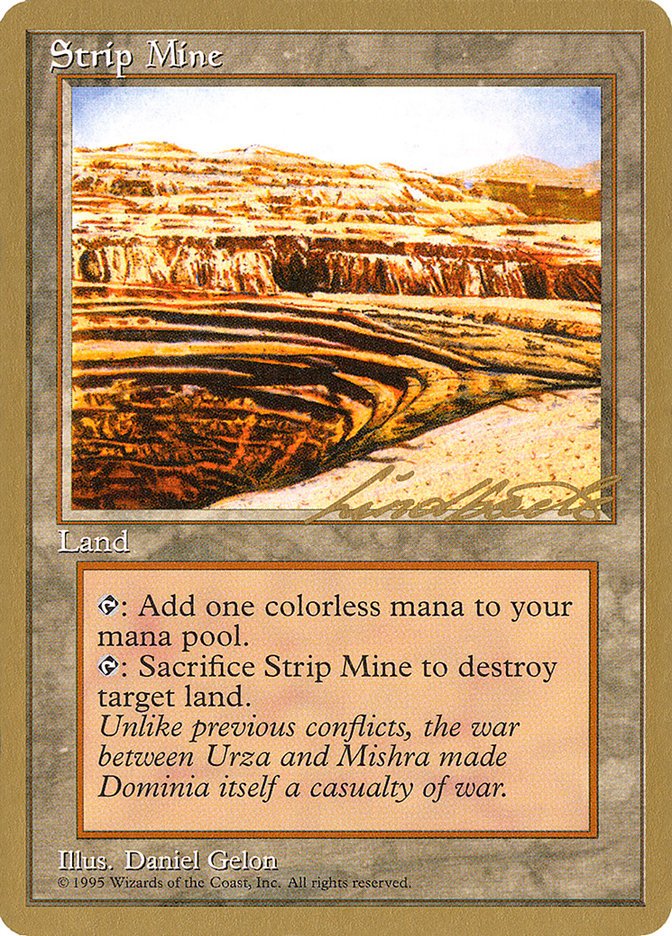 Strip Mine (Leon Lindback) [Pro Tour Collector Set] | Dumpster Cat Games