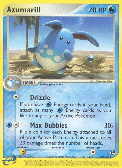 Azumarill (30/100) [EX: Sandstorm] | Dumpster Cat Games