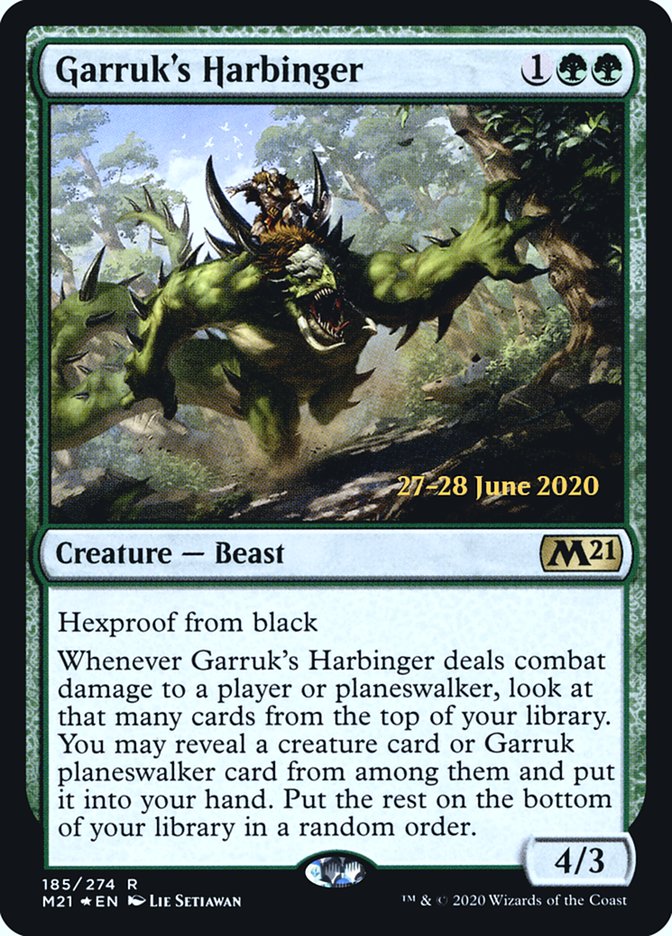 Garruk's Harbinger  [Core Set 2021 Prerelease Promos] | Dumpster Cat Games