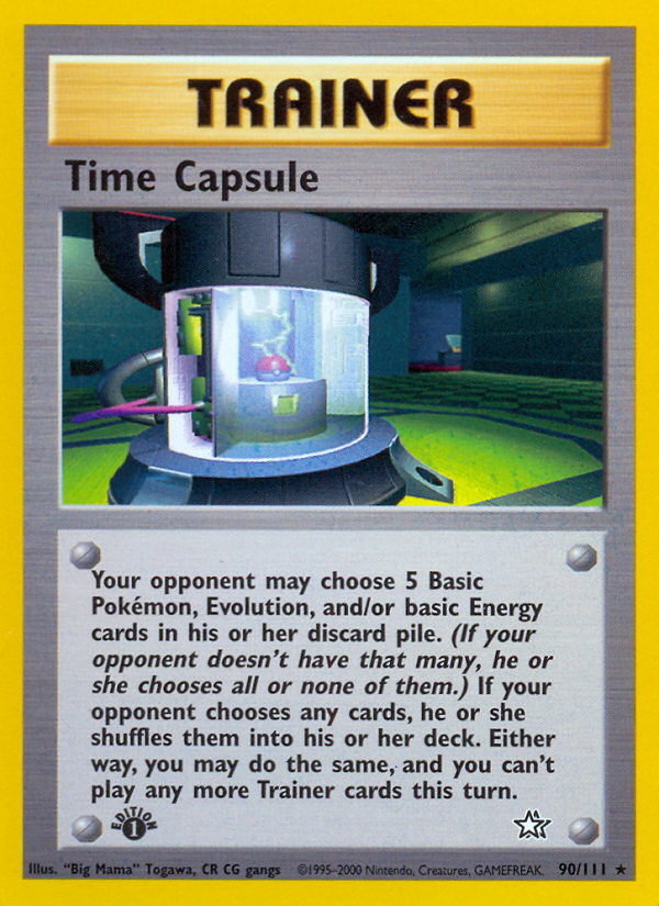 Time Capsule (90/111) [Neo Genesis 1st Edition] | Dumpster Cat Games