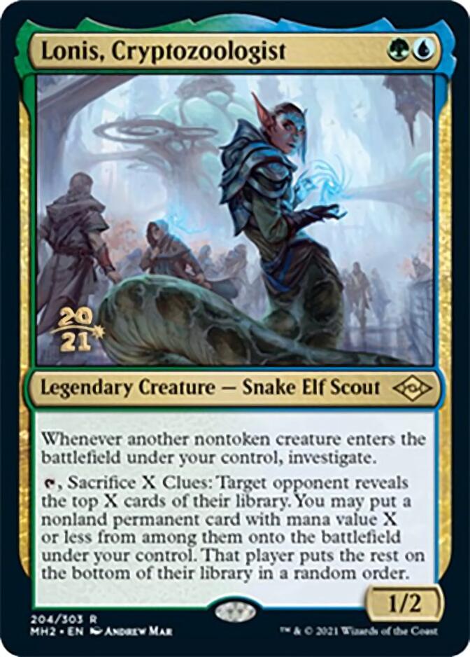 Lonis, Cryptozoologist [Modern Horizons 2 Prerelease Promos] | Dumpster Cat Games