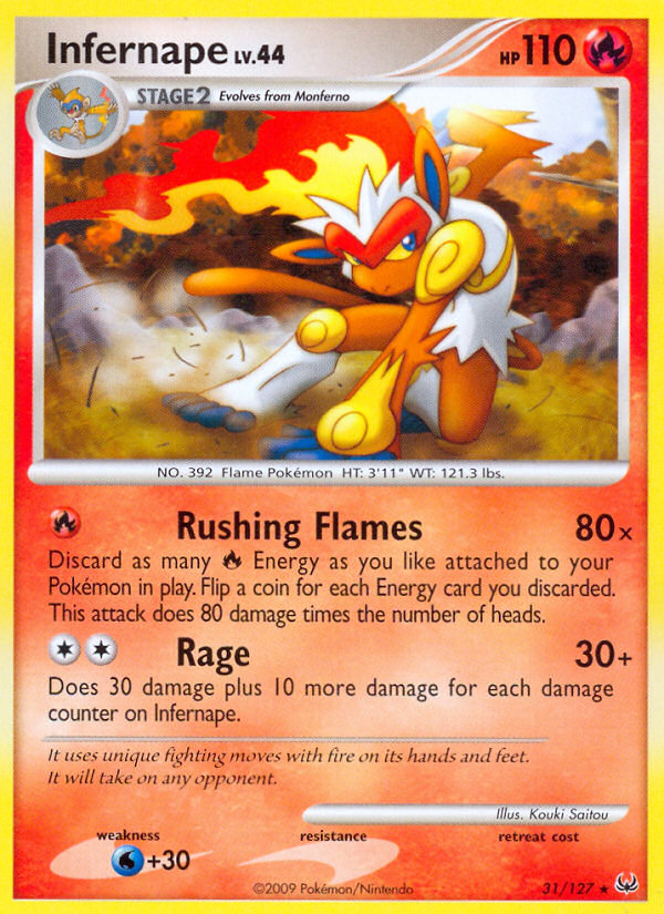 Infernape (31/127) [Platinum: Base Set] | Dumpster Cat Games