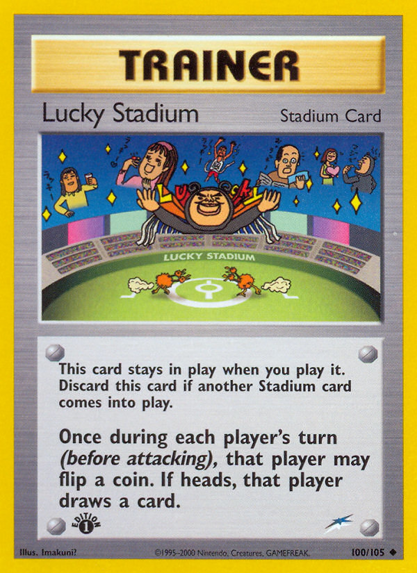 Lucky Stadium (100/105) [Neo Destiny 1st Edition] | Dumpster Cat Games