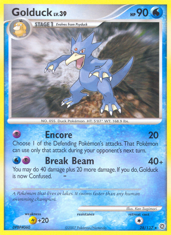 Golduck (28/132) [Diamond & Pearl: Secret Wonders] | Dumpster Cat Games