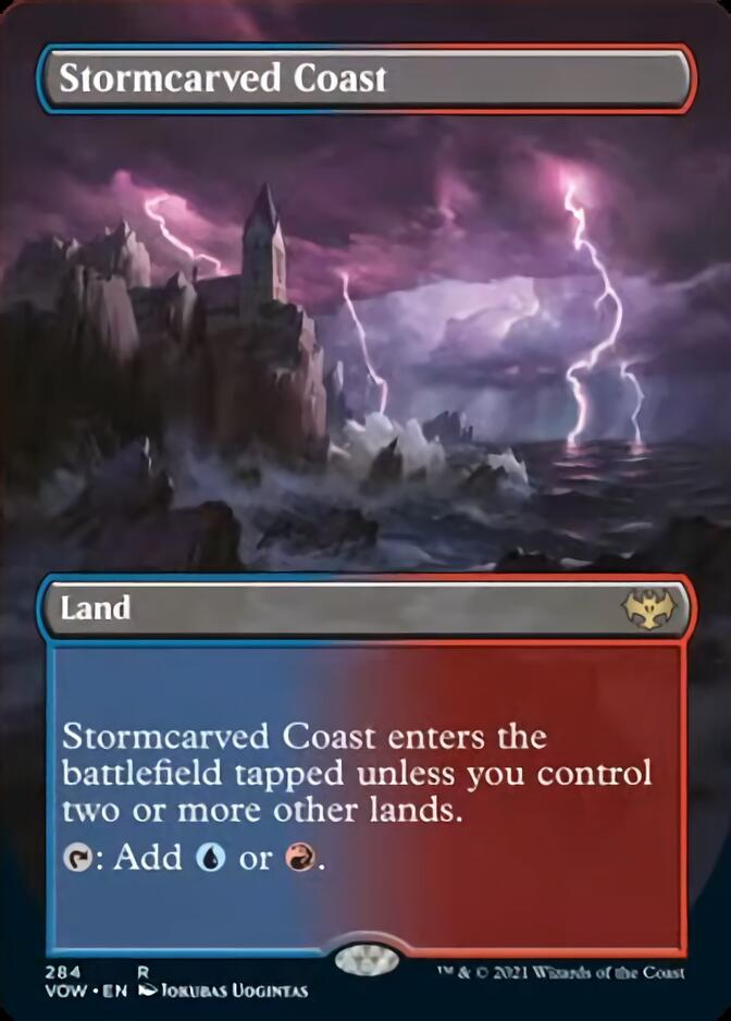 Stormcarved Coast (Borderless) [Innistrad: Crimson Vow] | Dumpster Cat Games