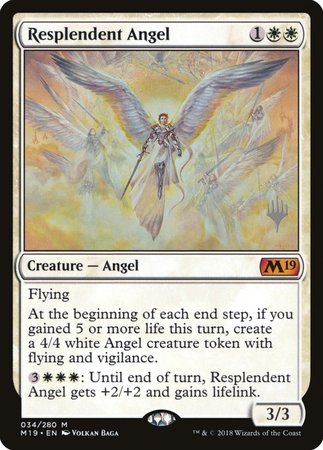 Resplendent Angel [Core Set 2019 Promos] | Dumpster Cat Games