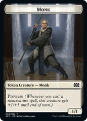 Wrenn and Six Emblem // Monk Double-sided Token [Double Masters 2022 Tokens] | Dumpster Cat Games