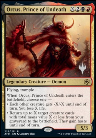 Orcus, Prince of Undeath (Promo Pack) [Dungeons & Dragons: Adventures in the Forgotten Realms Promos] | Dumpster Cat Games