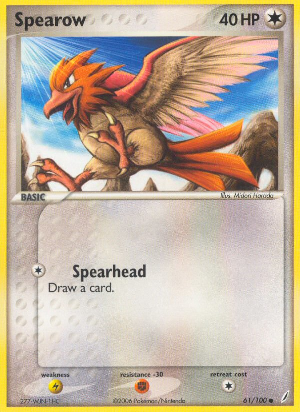 Spearow (61/100) [EX: Crystal Guardians] | Dumpster Cat Games