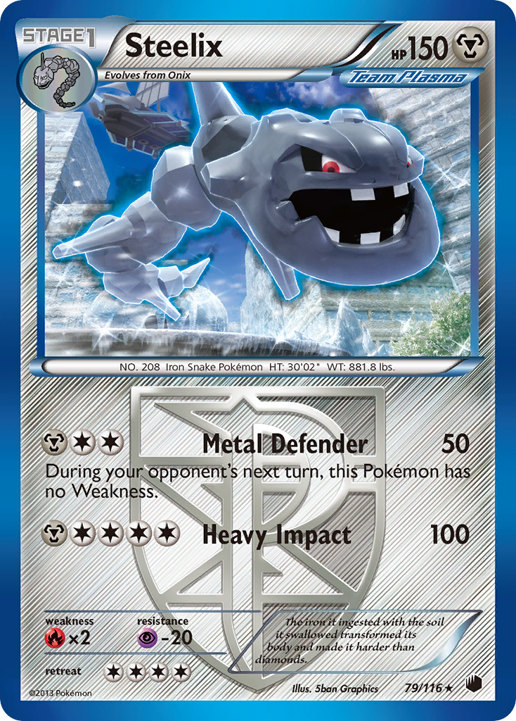 Steelix (79/116) [Black & White: Plasma Freeze] | Dumpster Cat Games