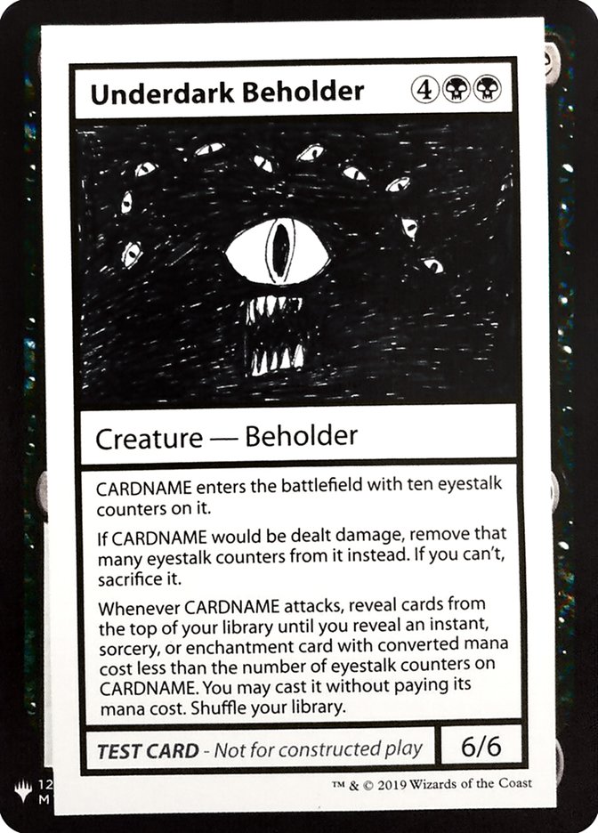 Underdark Beholder [Mystery Booster Playtest Cards] | Dumpster Cat Games