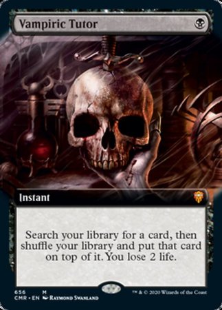 Vampiric Tutor (Extended Art) [Commander Legends] | Dumpster Cat Games