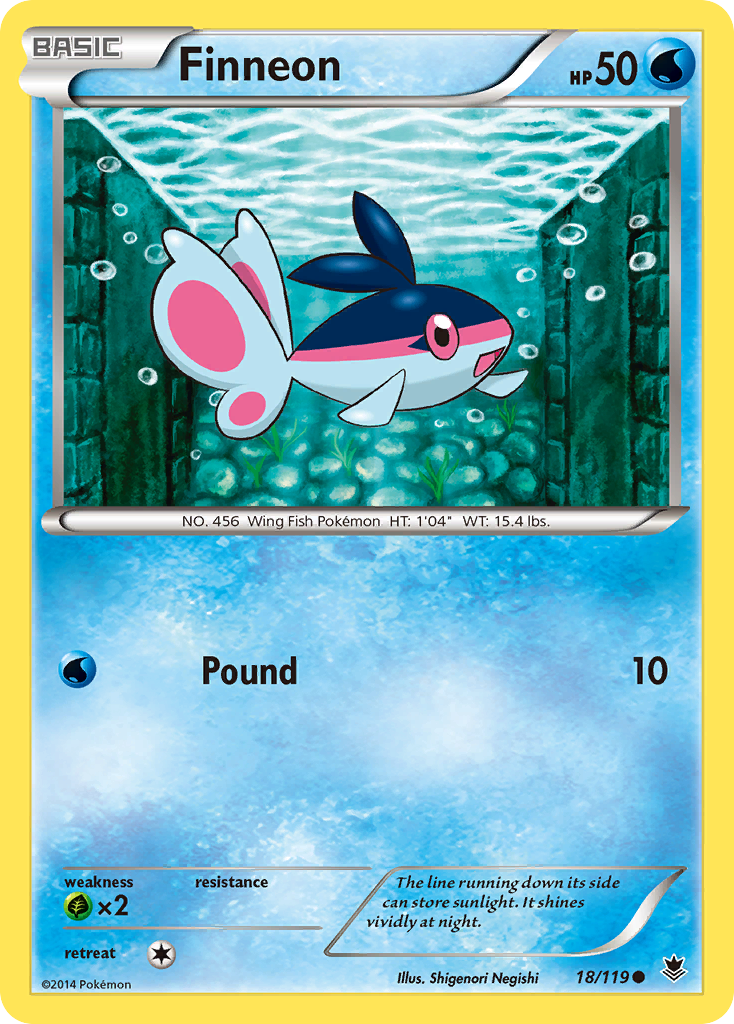 Finneon (18/119) [XY: Phantom Forces] | Dumpster Cat Games