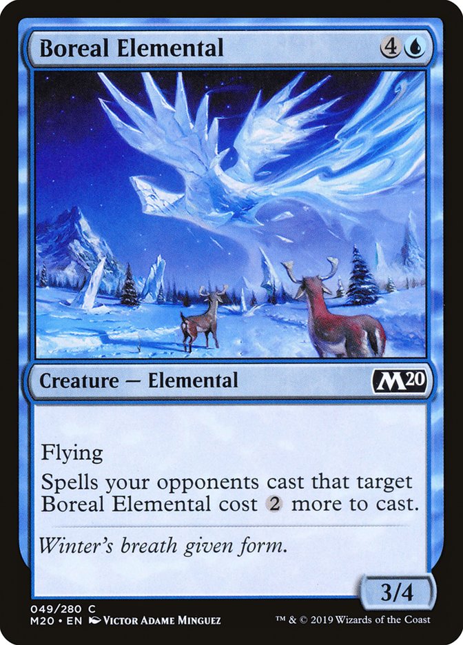 Boreal Elemental [Core Set 2020] | Dumpster Cat Games