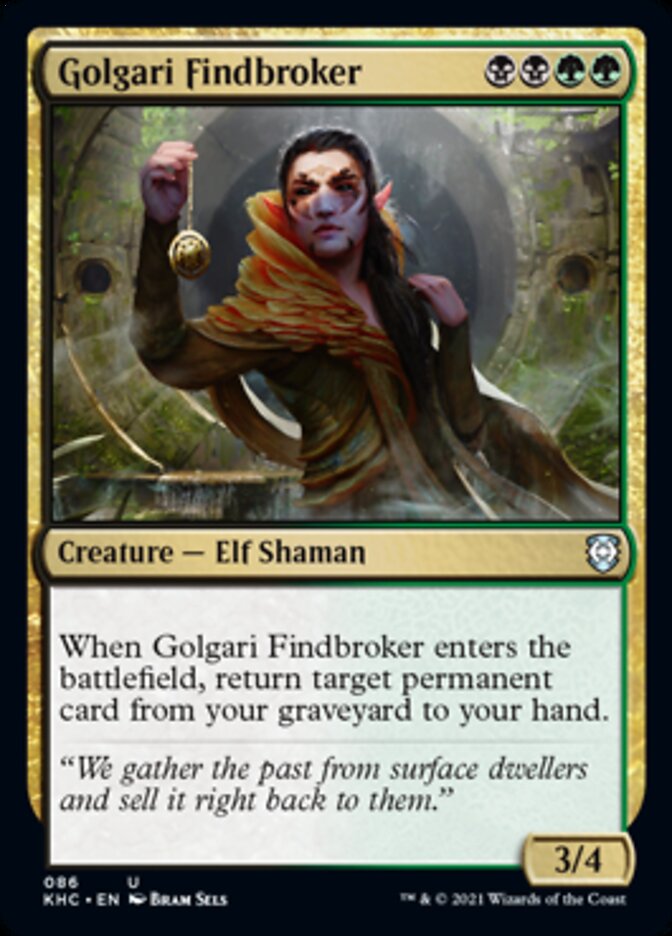 Golgari Findbroker [Kaldheim Commander] | Dumpster Cat Games