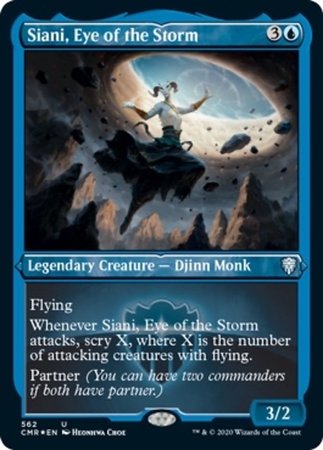 Siani, Eye of the Storm (Foil Etched) [Commander Legends] | Dumpster Cat Games