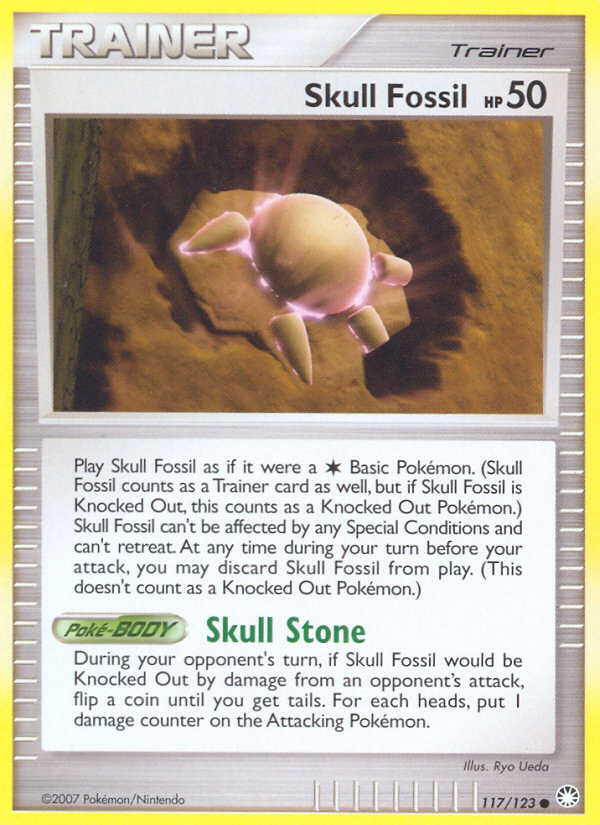 Skull Fossil (117/123) [Diamond & Pearl: Mysterious Treasures] | Dumpster Cat Games