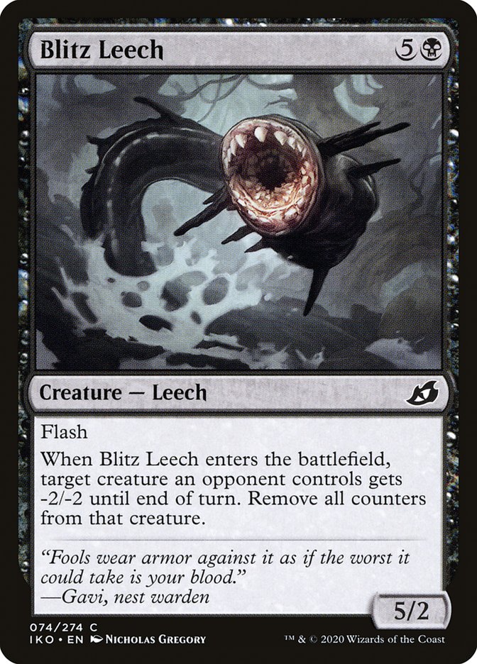 Blitz Leech [Ikoria: Lair of Behemoths] | Dumpster Cat Games