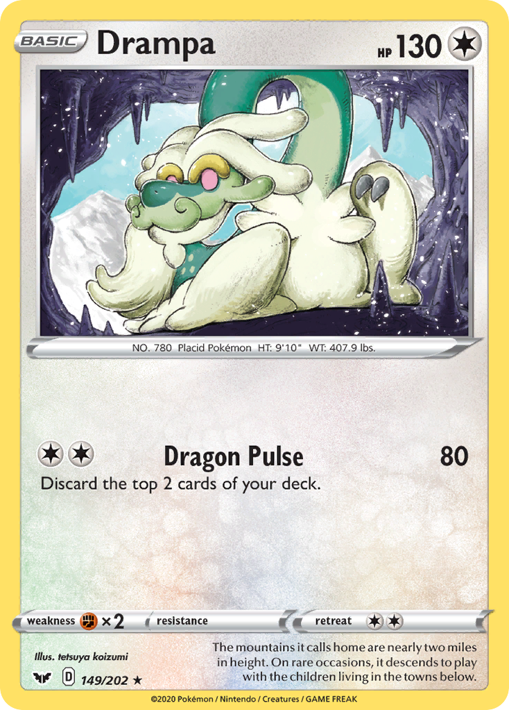 Drampa (149/202) [Sword & Shield: Base Set] | Dumpster Cat Games