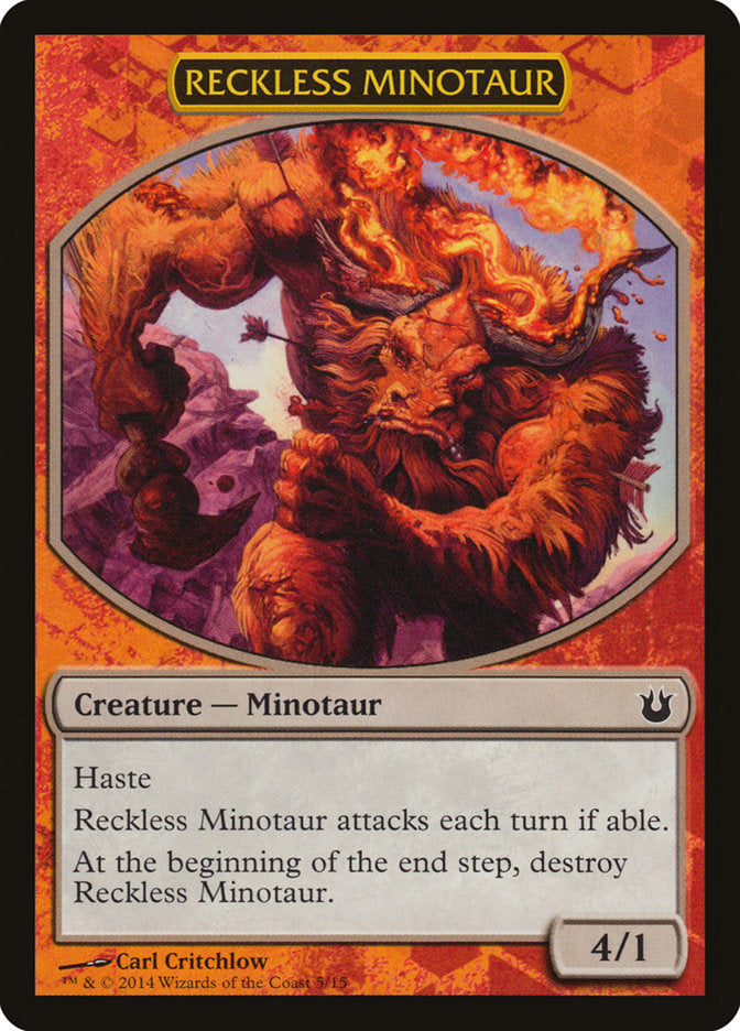 Reckless Minotaur [Born of the Gods Battle the Horde] | Dumpster Cat Games