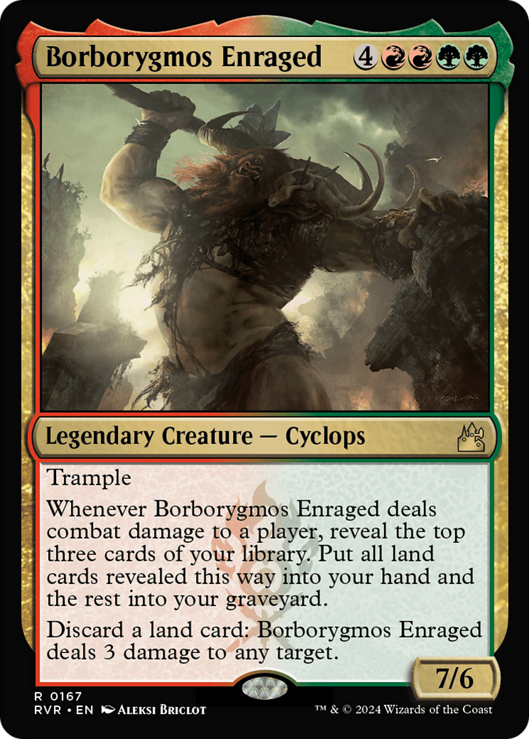 Borborygmos Enraged [Ravnica Remastered] | Dumpster Cat Games