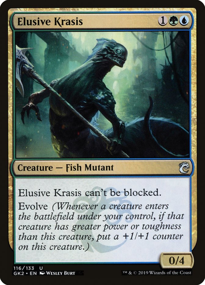 Elusive Krasis [Ravnica Allegiance Guild Kit] | Dumpster Cat Games