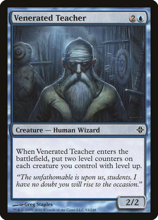 Venerated Teacher [Rise of the Eldrazi] | Dumpster Cat Games