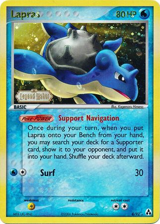 Lapras (8/92) (Stamped) [EX: Legend Maker] | Dumpster Cat Games