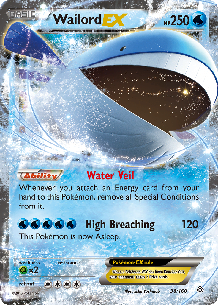 Wailord EX (38/160) [XY: Primal Clash] | Dumpster Cat Games