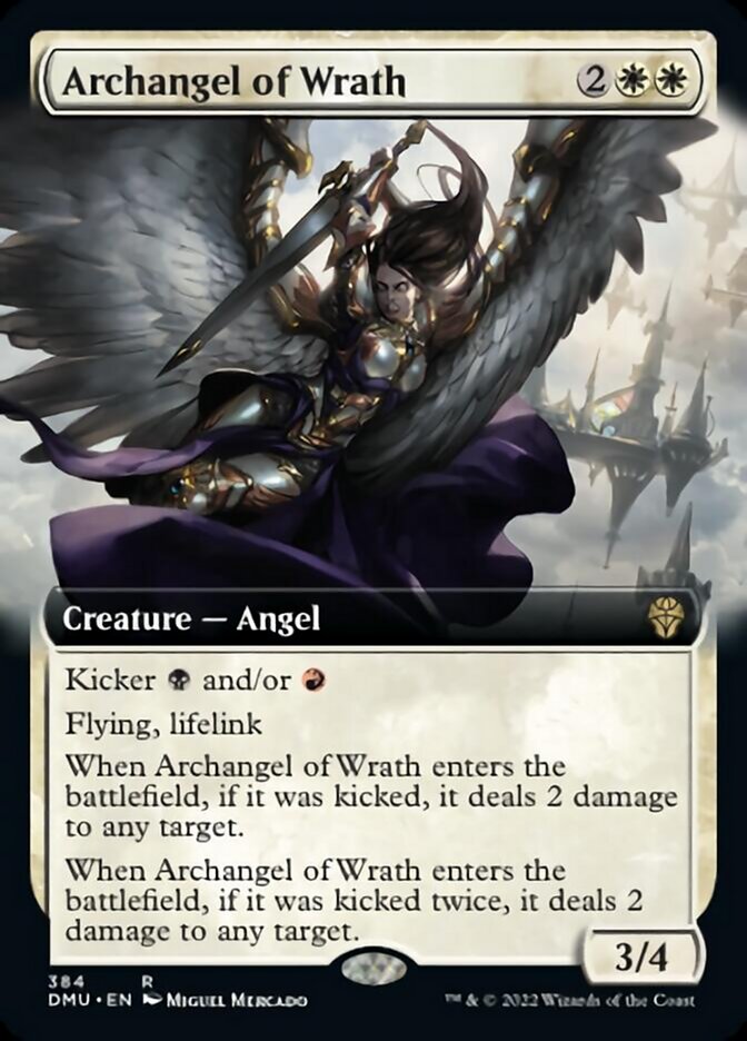 Archangel of Wrath (Extended Art) [Dominaria United] | Dumpster Cat Games