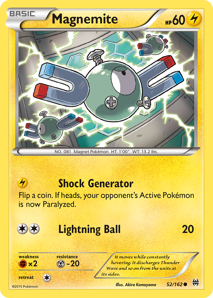 Magnemite (52/162) [XY: BREAKthrough] | Dumpster Cat Games